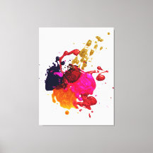 Arte de pintura multicolor