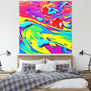 Arte de pintura vibrante en espiral