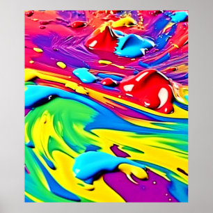 Arte de pintura vibrante en remolino