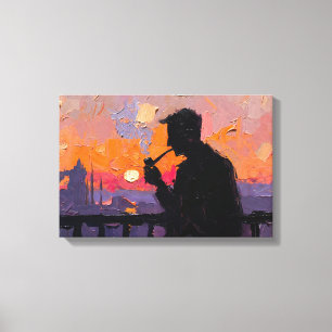 Arte de pipa (balcón #1) pintura al óleo