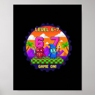 Arte de píxel de juegos de nivel 6 7 Seis siete ju