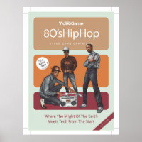 Arte de píxel hip hop de los años 80