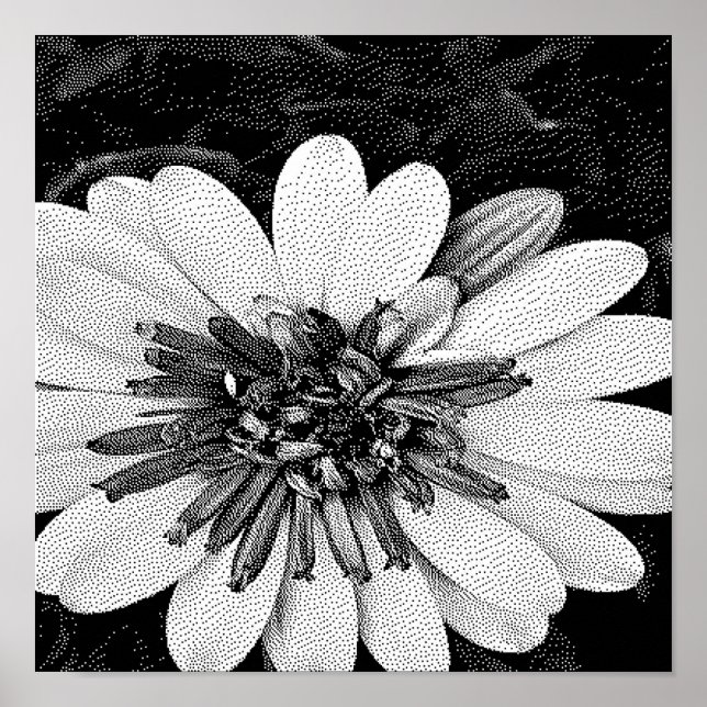 arte de píxeles en blanco y negro (Frente)