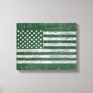 Arte de pizarra de la bandera de América (Dibujo N