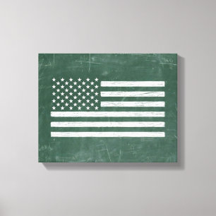 Arte de pizarra de la bandera de América (Dibujo N