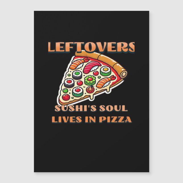 Arte de Pizza de Sushi - Los Restos Son Para Quitt (Anverso)