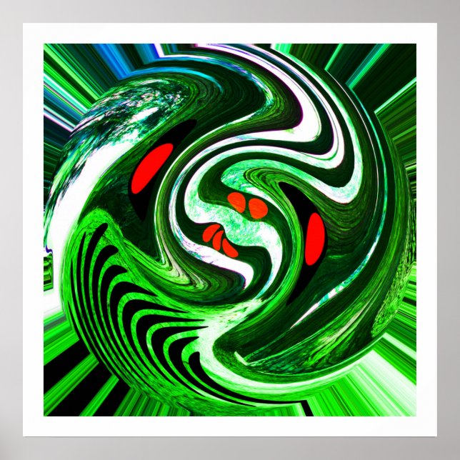 Arte de planeta verde alienígena (Frente)