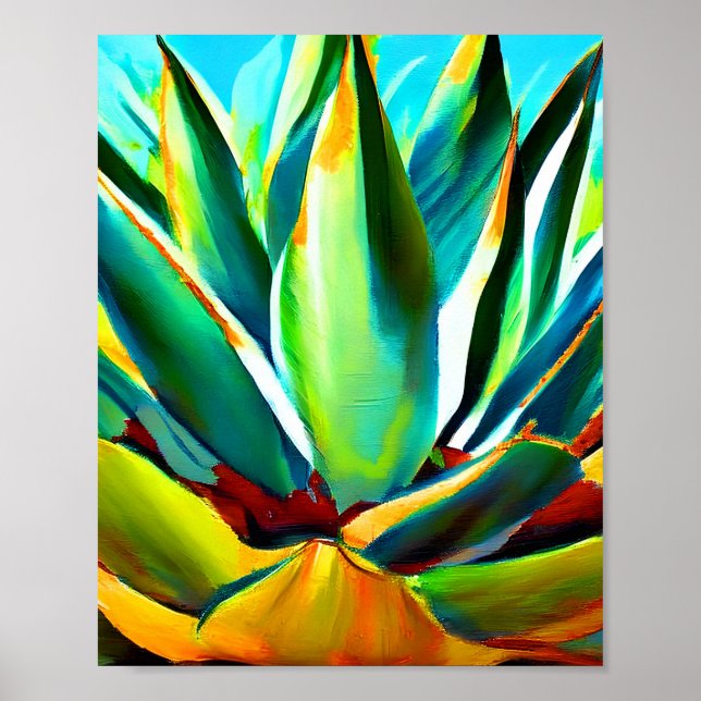 Arte de planta de Agave (Frente)
