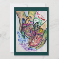 Arte de poema de amor zombi Invitaciones de pintur