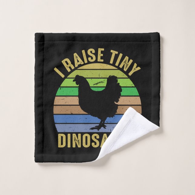 Arte de pollo crio dinosaurios pequeños (Toallita)