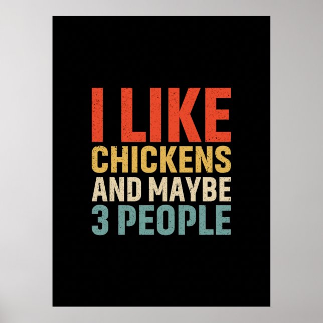 Arte de pollo Me gustan los pollos (Frente)