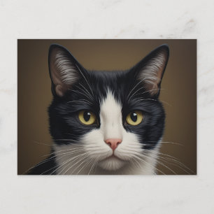 arte de postal de gato esmoquin