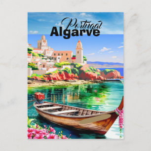 Arte de postal de viaje Algarve Portugal, Arte de