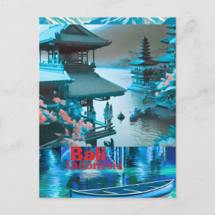 Arte de postal de viaje de Bali, horizonte de Bali