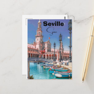 Arte de postal de viaje de Sevilla España, Poesía