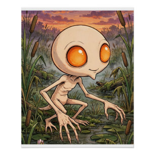 Arte de póster de carta coleccionable del Demonio