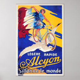 Arte de Poster de ciclo de cosecha de BICICLETA y 