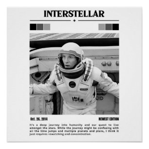 Arte de Poster de películas interestelar