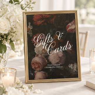 Arte de Póster de Regalos y Tarjetas Florales Malh