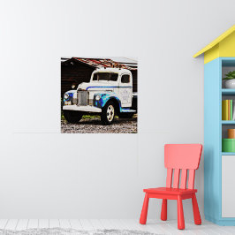 Arte de Poster fotográfico de viejos camiones