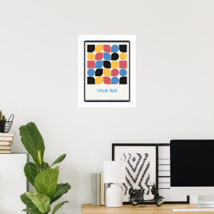 arte de póster geométrico bauhaus vintage clásico