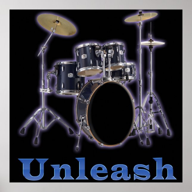 Arte de posters con conjuntos de tambores (Frente)