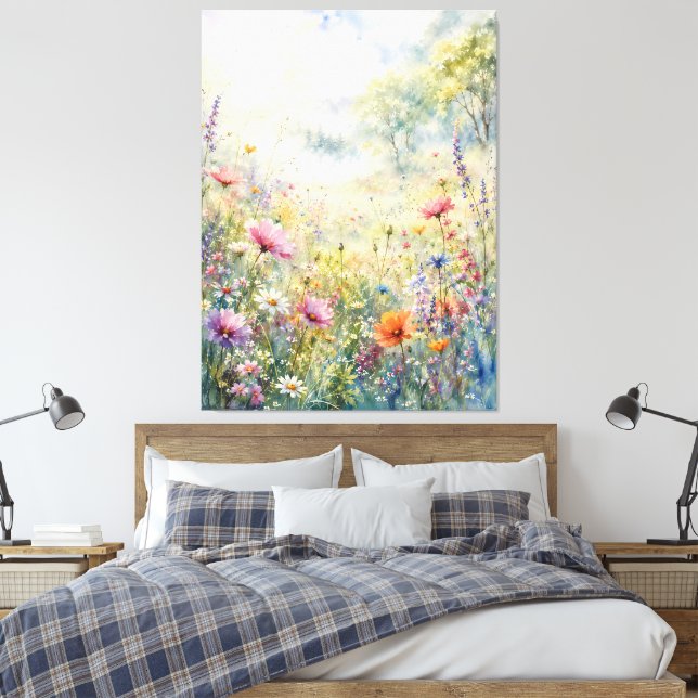 Arte de pradera de flores silvestres soñadoras (Insitu(Dormitorio))