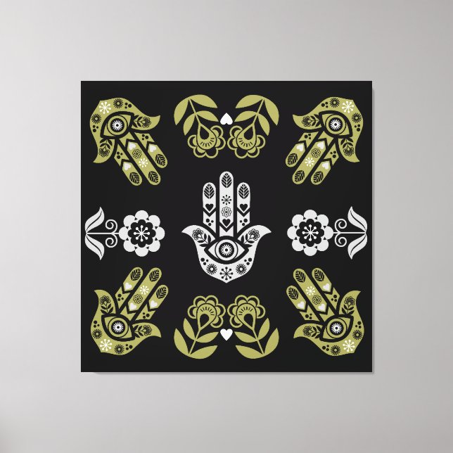 Arte de Protección de la Mano Hamsa (Anverso)