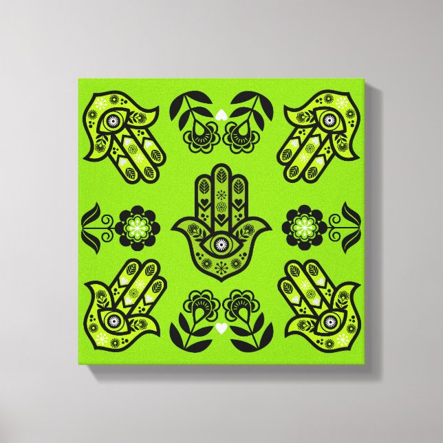 Arte de Protección de la Mano Hamsa (Anverso)