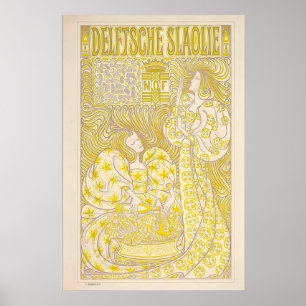 Arte de publicidad de Delftsche Slaolie Art Deco V