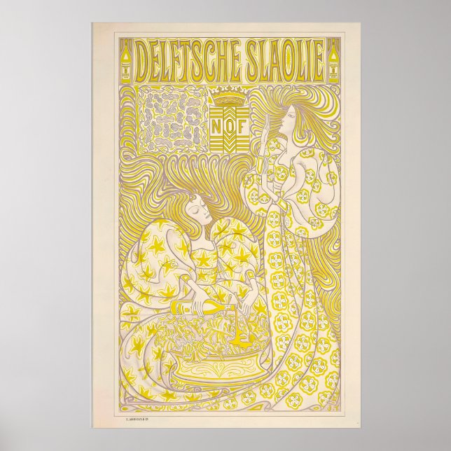 Arte de publicidad de Delftsche Slaolie Art Deco V (Frente)
