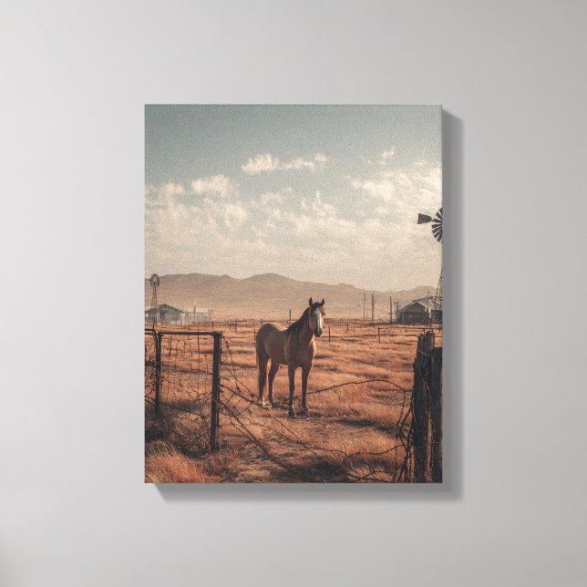 Arte de Puesta de Sol de la Puerta del Rancho Rúst (Anverso)