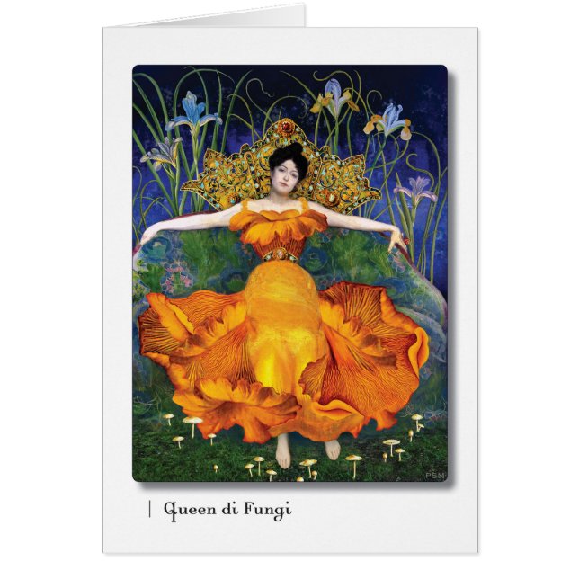 Arte de Queen di Fungi Tarot (Frente)