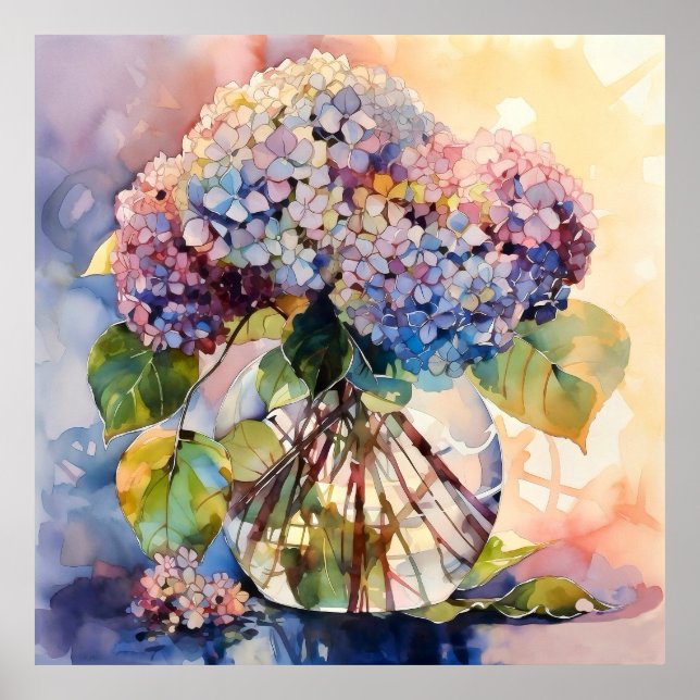 Arte de Ramo Botánico de Hortensias (Frente)
