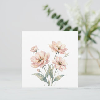 Arte de ramo de acuarela floral rosa suave