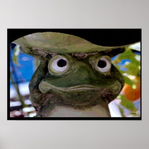 Arte de rana de jardín