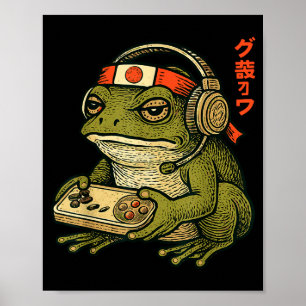 Arte de rana japonesa para jugadores hombres mujer