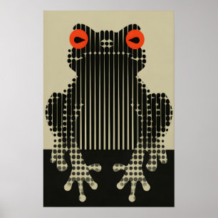 Arte de rana moderno gráfico Impresión Pared de Ar