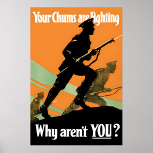 Arte de reclutamiento de carteles de propaganda ca