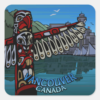 Arte de recuerdo de Pegatinas de Vancouver Canadá