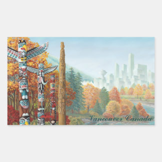Arte de recuerdo de Pegatinas de Vancouver Canadá