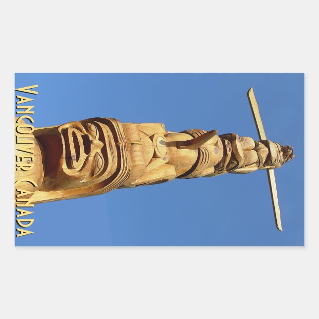 Arte de recuerdo de Pegatinas de Vancouver Canadá (Anverso)