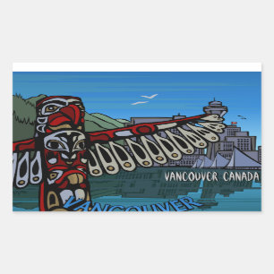 Arte de recuerdo de Pegatinas de Vancouver Canadá