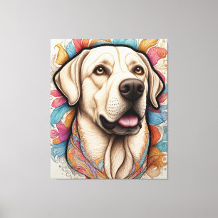 Arte de recuperación de fantasía de labrador detal