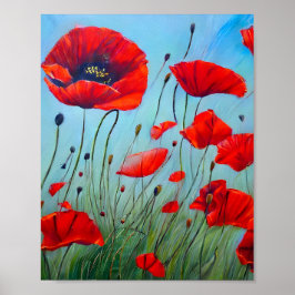 Arte de Red Poppies