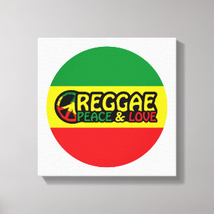 Arte de reggae con palabras positivas Paz y amor