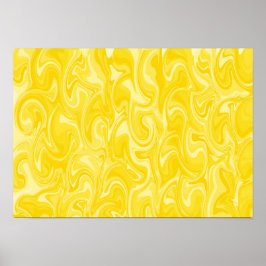 Arte de remolino abstracto - Amarillo