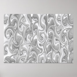 Arte de remolino abstracto - Gris