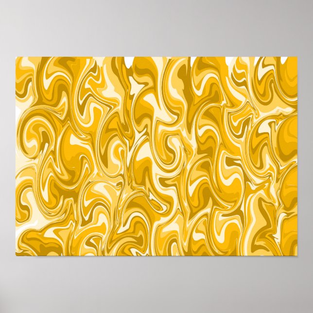 Arte de remolino abstracto - Marrón (Frente)