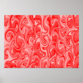 Arte de remolino abstracto - Rojo